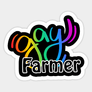 Gay Farmer Sticker